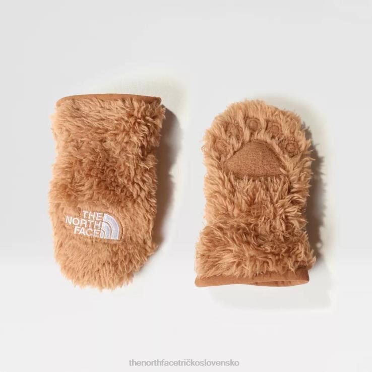 HLH081804 pražená hnedá The North Face baby bear suave oso palčiaky