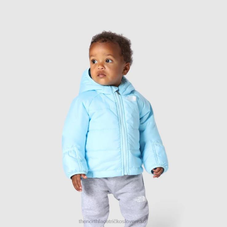HLH081820 atomizér modrý The North Face detská obojstranná perritová bunda s kapucňou