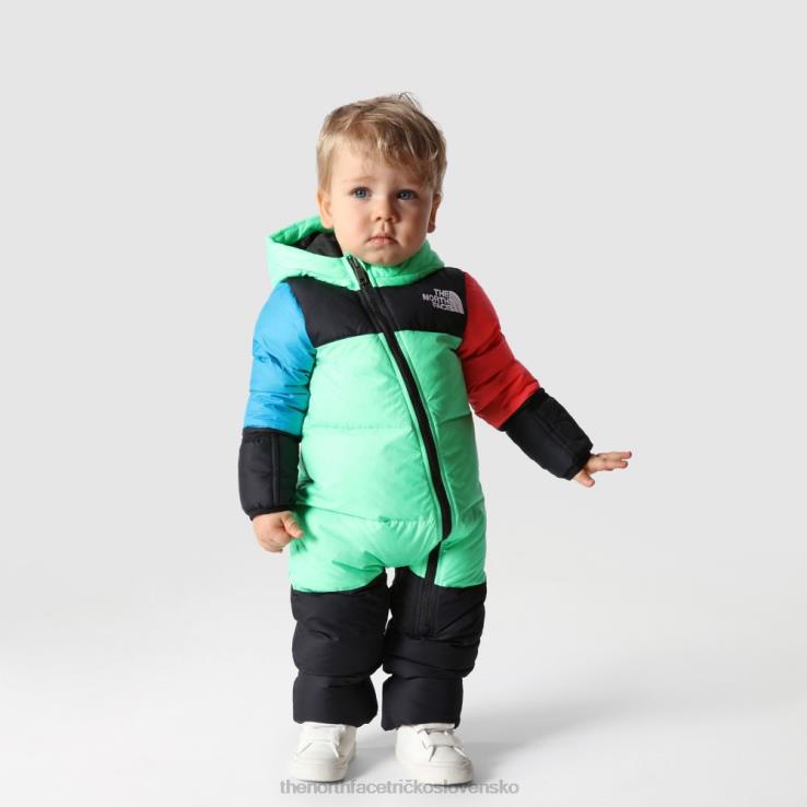 HLH081834 chlorofylová zelená The North Face baby 1996 retro nuptse jeden kus
