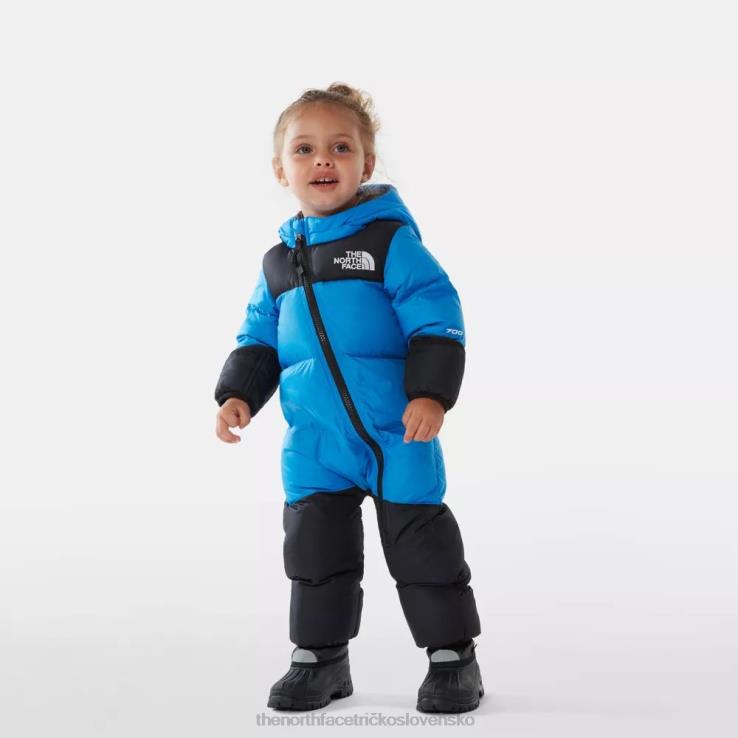 HLH08195 priezračná jazerná modrá The North Face baby nuptse jeden kus