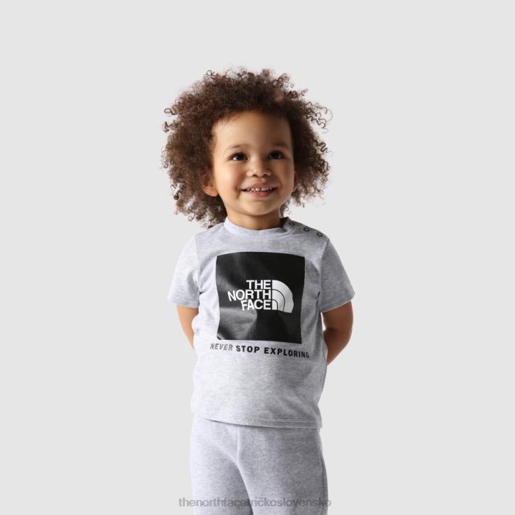 HLH082067 sivá The North Face detské grafické tričko s krátkym rukávom