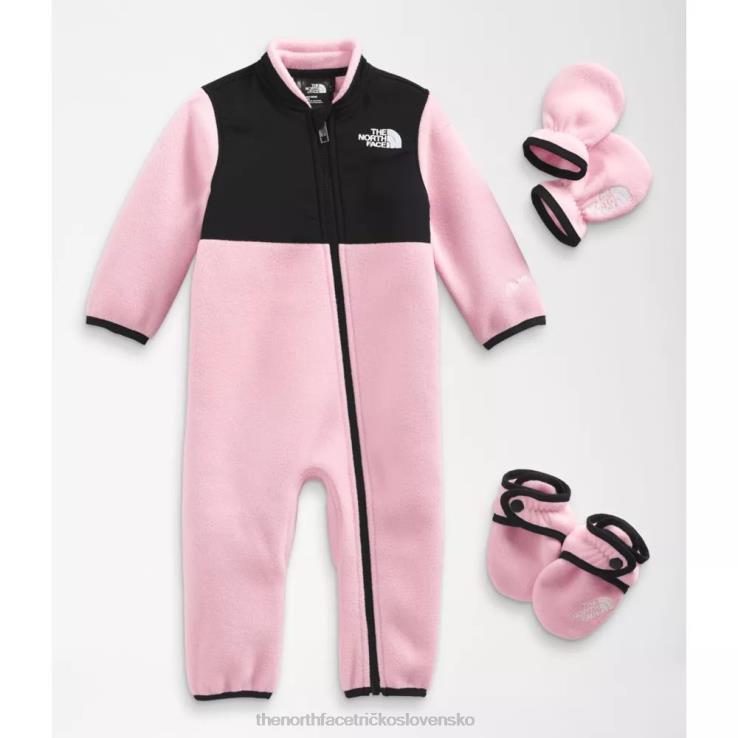 HLH085285 cameo ružová The North Face baby denali jednodielna sada