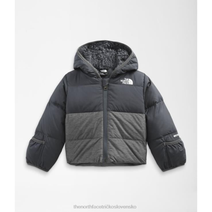 HLH085300 sivá The North Face detská severná bunda s kapucňou