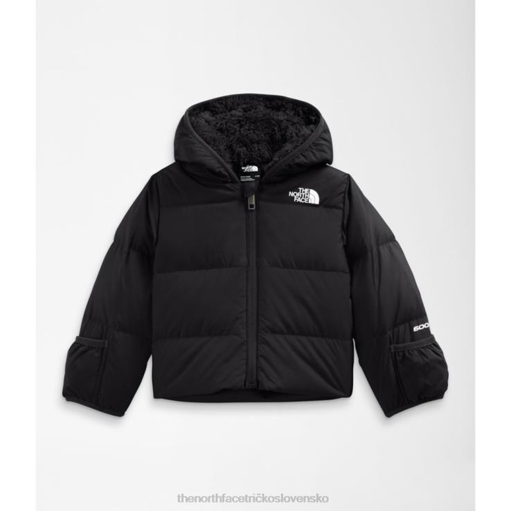 HLH085302 čierna The North Face detská severná bunda s kapucňou