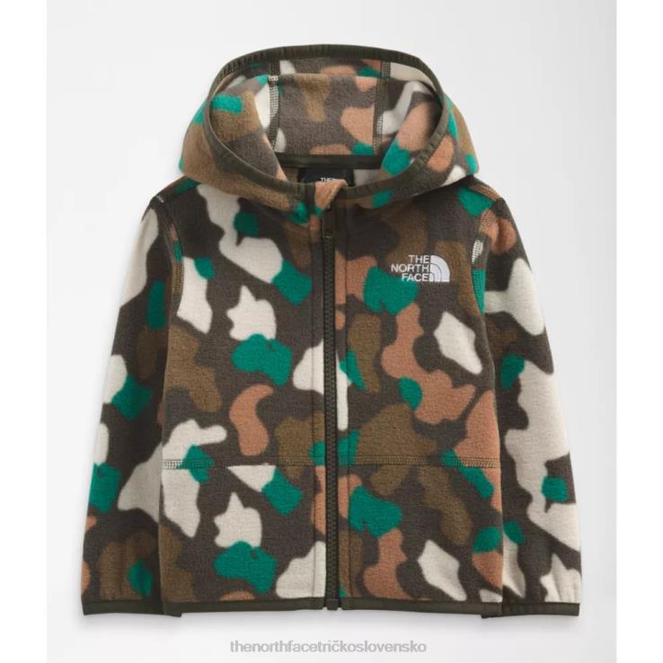 HLH085979 nová taupe zelená The North Face mikina s kapucňou baby glacier s kapucňou