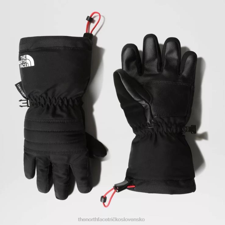 HLH081520 čierna The North Face detské lyžiarske etip rukavice Montana