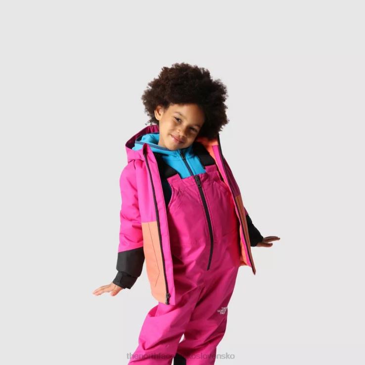 HLH081663 fuschia ružová The North Face detská zateplená bunda slobody