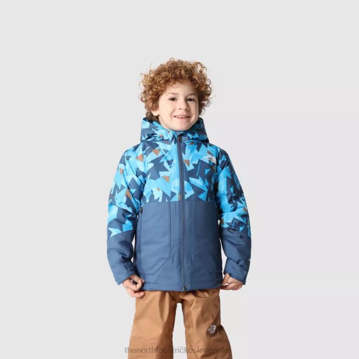 HLH081664 modrý trojuholník The North Face detská zateplená bunda slobody