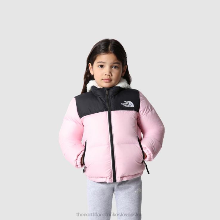 HLH081829 cameo ružová The North Face detská retro nuptse bunda z roku 1996 nová