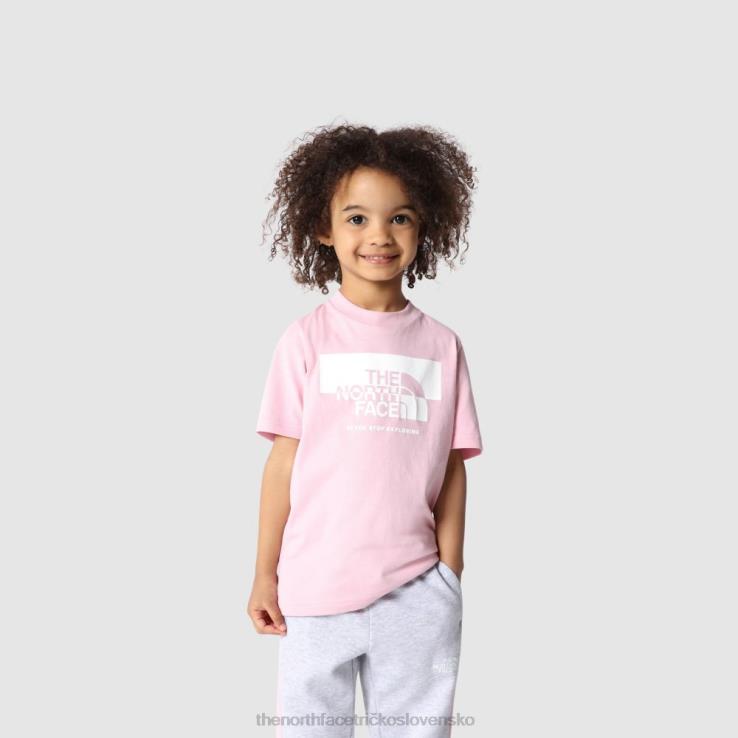 HLH082055 cameo ružová The North Face detské grafické tričko s krátkym rukávom