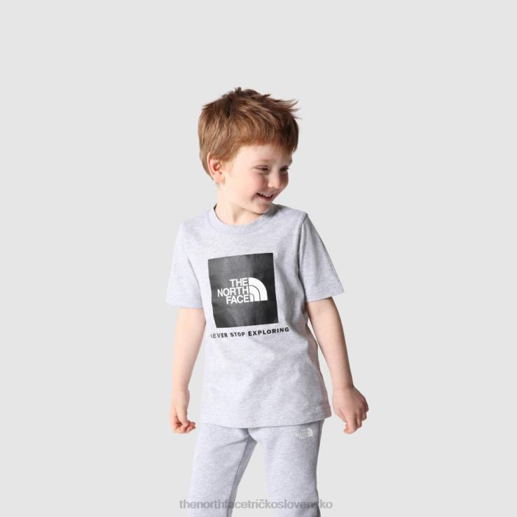 HLH082056 sivá The North Face detské grafické tričko s krátkym rukávom