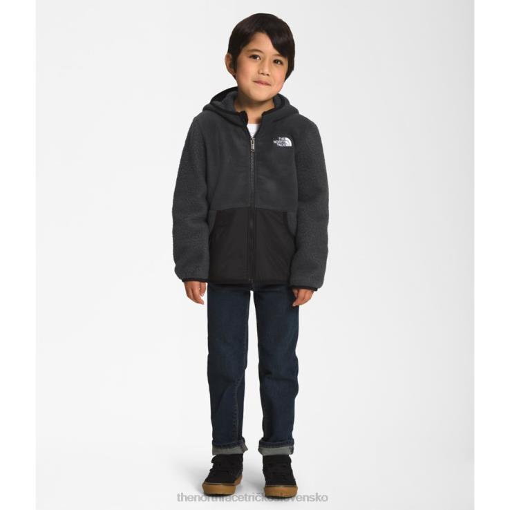 HLH085275 sivá The North Face detská mikina s kapucňou forrest fleece s kapucňou