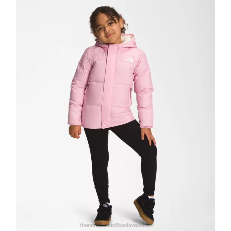 HLH085296 cameo ružová The North Face detská severná bunda s kapucňou
