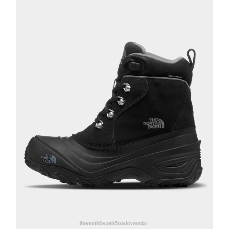 HLH083170 sivá The North Face mládež chilkat čipky ii čižmy