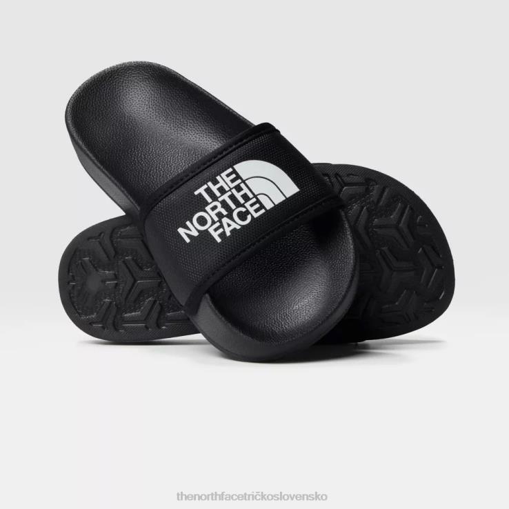 HLH08458 čierna The North Face šmykľavky v základnom tábore pre tínedžerov iii