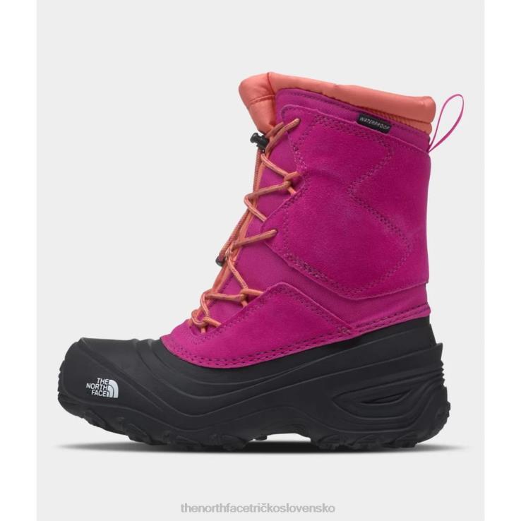 HLH084635 fuschia ružová The North Face nepremokavé čižmy pre mládež alpenglow v