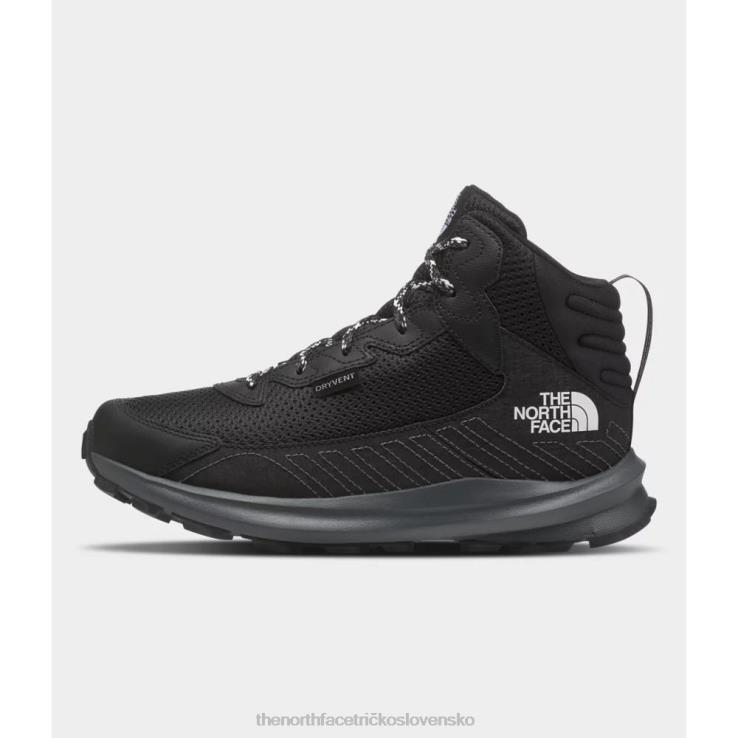 HLH085753 čierna The North Face Stredne nepremokavé turistické čižmy pre mládež