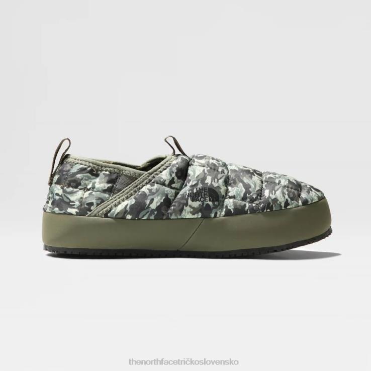HLH0873 taupe zelená The North Face tínedžerské termobalové trakčné zimné muly ii
