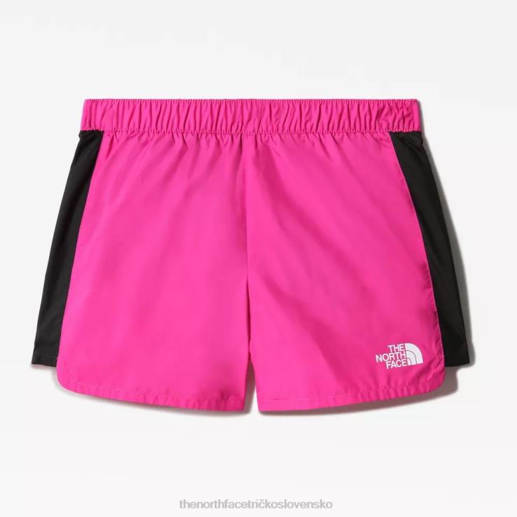 HLH081278 Ružová The North Face dievčatá nikdy neprestanú bežať šortky