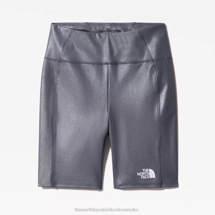 HLH081472 sivá The North Face dievčatá nikdy neprestanú s potlačenými cyklistickými šortkami