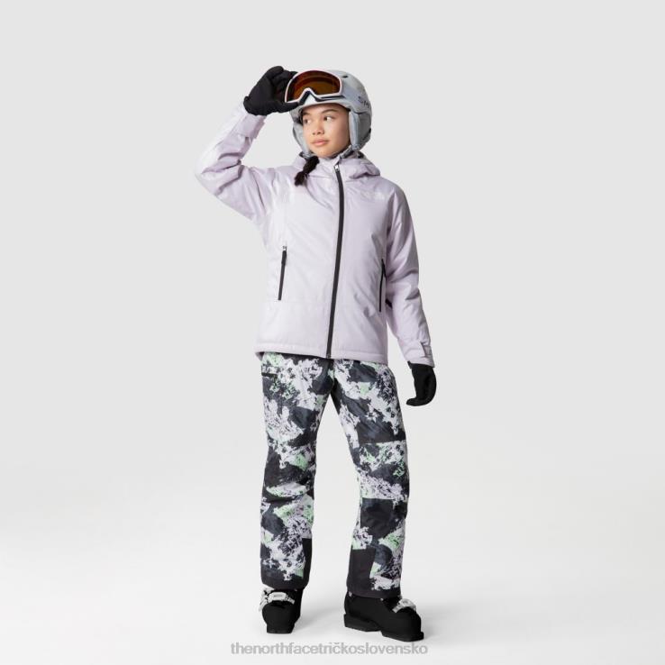 HLH081835 levanduľová hmlovka The North Face dievčenské zateplené nohavice slobody