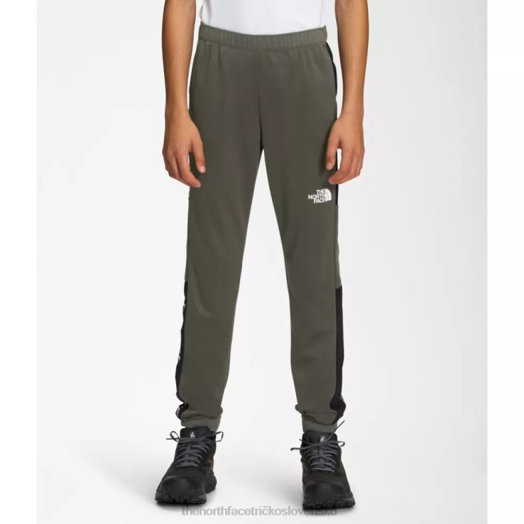 HLH085961 nová taupe zelená The North Face chlapci nikdy neprestanú pliesť tréningové nohavice