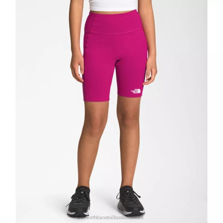 HLH085972 fuschia ružová The North Face dievčatá nikdy nezastavia cyklistické šortky