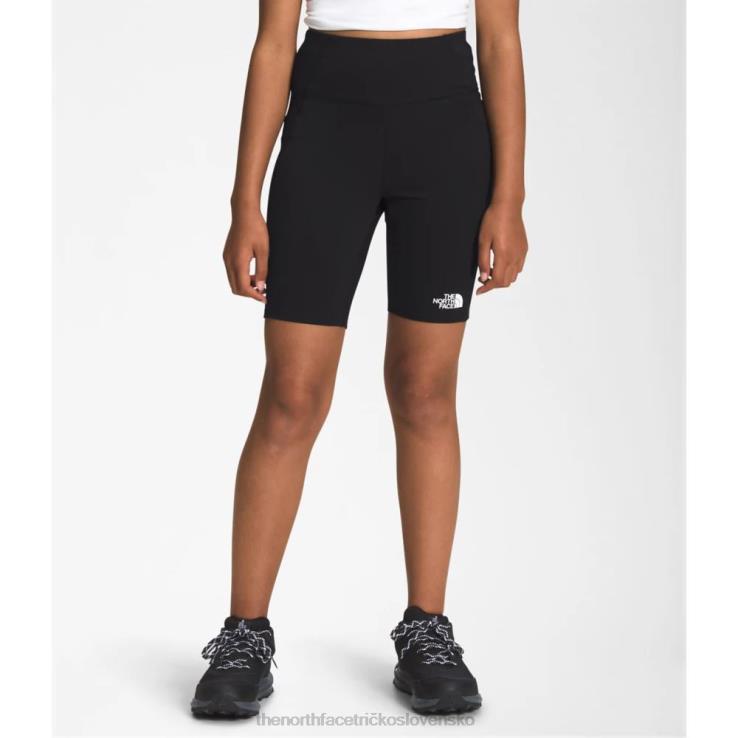 HLH085973 čierna The North Face dievčatá nikdy nezastavia cyklistické šortky