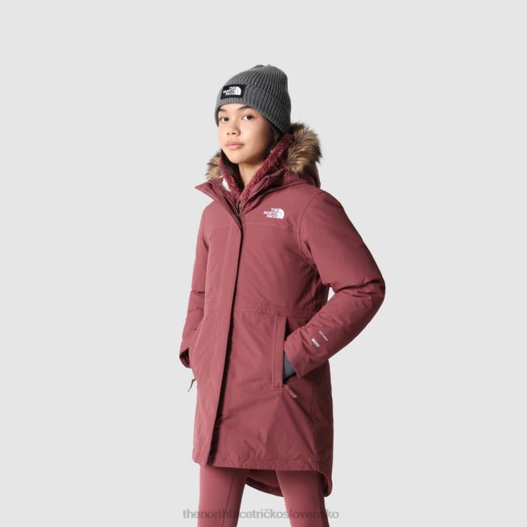 HLH081813 zázvor The North Face dievčenská arktická parka