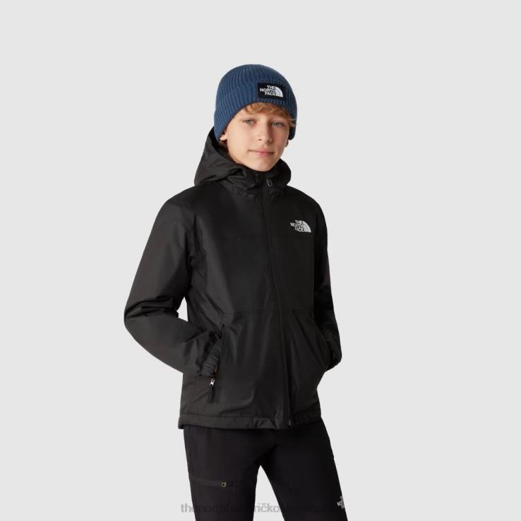 HLH081837 čierna The North Face chlapčenská teplá bunda do dažďa