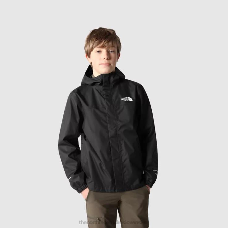 HLH081846 čierna The North Face chlapčenská bunda do dažďa Antora