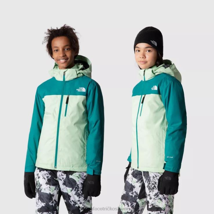 HLH081968 patinovaná zelená The North Face teens snowquest plus zateplená bunda