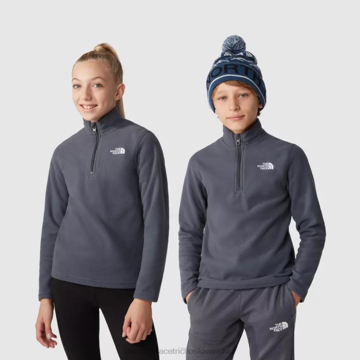 HLH081970 sivá The North Face tínedžerské ľadovcové rúno