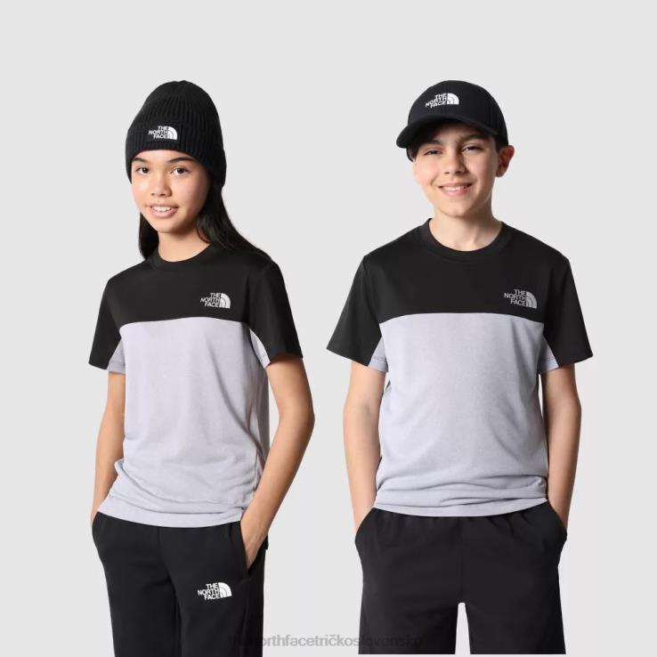 HLH081988 sivá The North Face tínedžerské tričko s krátkym rukávom nikdy neprestane