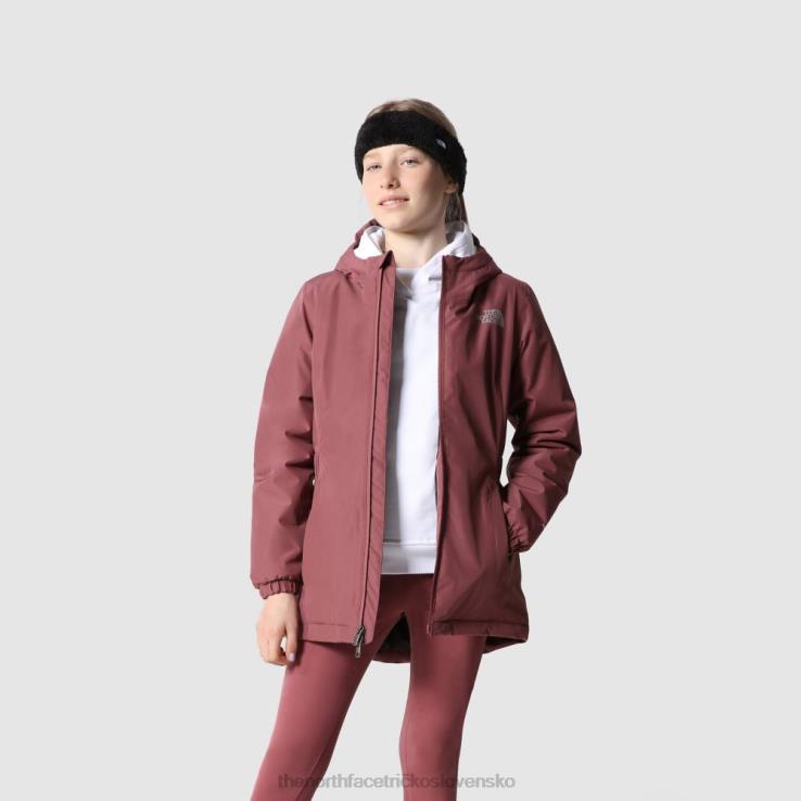 HLH082001 zázvor The North Face dievčenská turistická zateplená parka