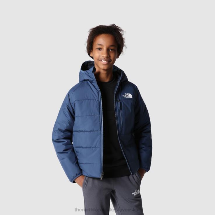 HLH082006 tienisté modré The North Face chlapčenská obojstranná perritová bunda