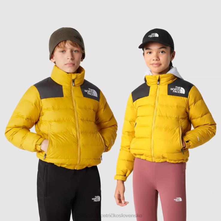HLH082288 šípová žltá The North Face mládežnícka masívna bunda