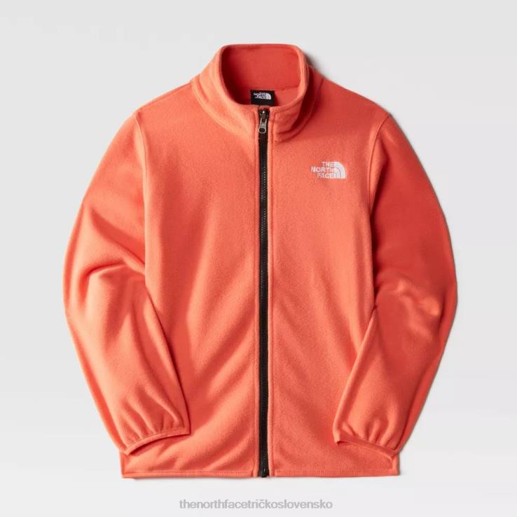 HLH082292 emberglow pomaranč The North Face mládež emilio celorozopínací fleece