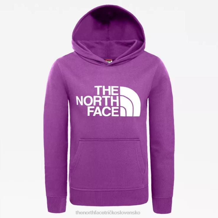 HLH082294 sladká fialka The North Face mládežnícka nová mikina s kapucňou