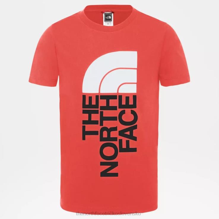 HLH082301 emberglow pomaranč The North Face mládežnícke tričko