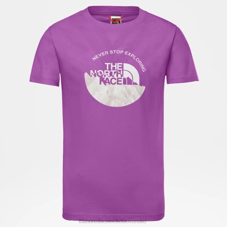 HLH082302 sladká fialka The North Face mládežnícke tričko