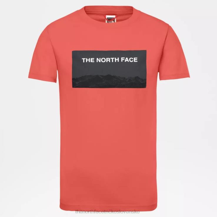 HLH082303 emberglow pomaranč The North Face mládežnícke tričko
