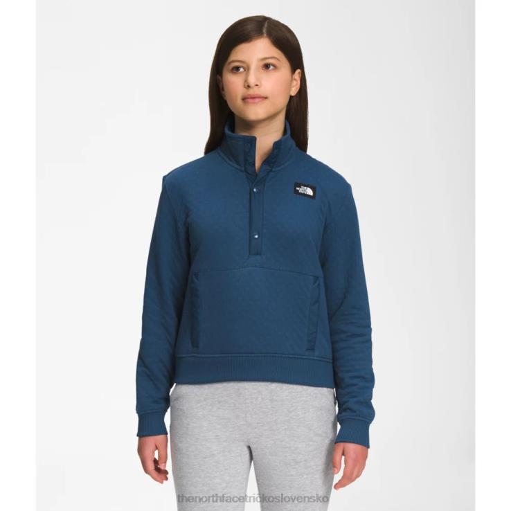 HLH085289 tienisté modré The North Face dievčenská edgewater prešívaná patentka