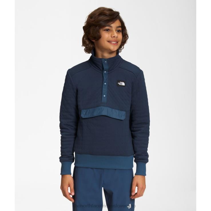 HLH085290 vrcholové námorníctvo The North Face chlapci edgewater prešívaná patentka