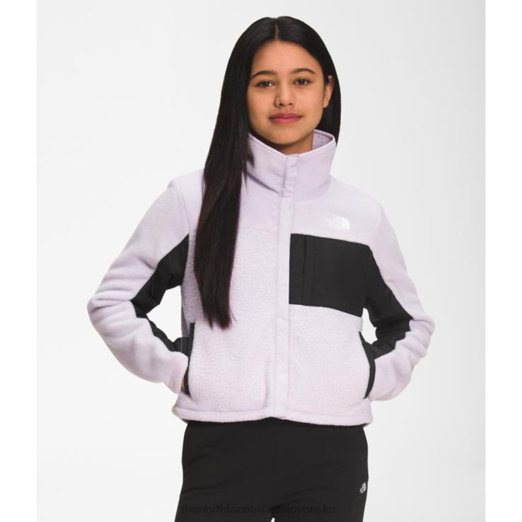 HLH085293 levanduľová hmla The North Face dievčenská fleecová mashup bunda