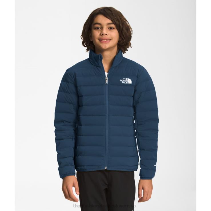 HLH085308 tienisté modré The North Face Chlapčenská belleview naťahovacia páperová bunda