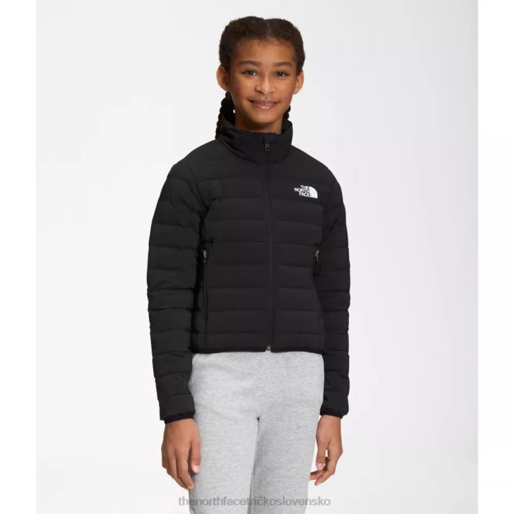 HLH085312 čierna The North Face dievčenská belleview naťahovacia páperová bunda