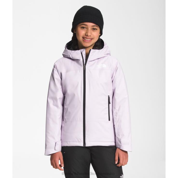 HLH085346 levanduľová hmla The North Face dievčenská zateplená bunda slobody