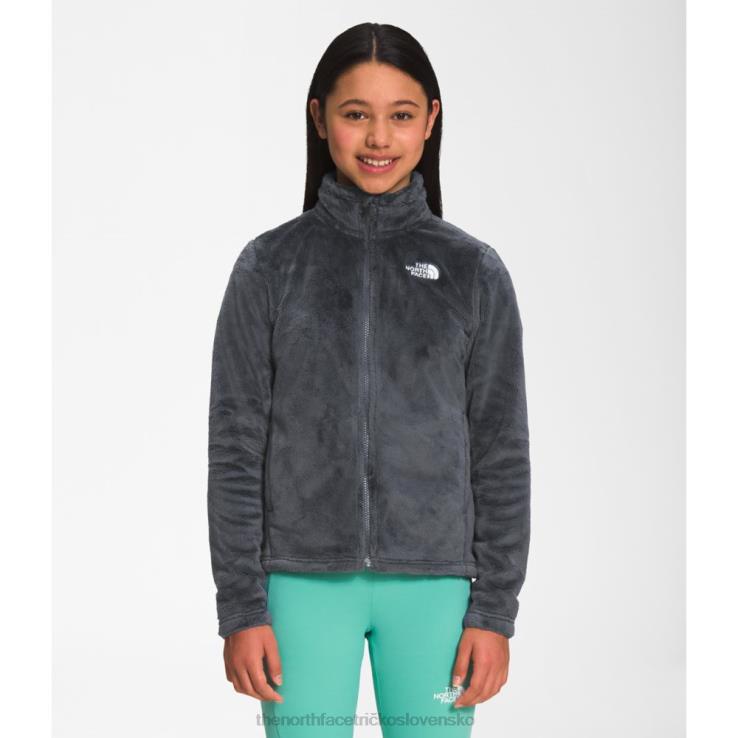 HLH085939 sivá The North Face dievčenská osolita bunda na zips