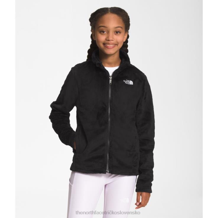 HLH085941 čierna The North Face dievčenská osolita bunda na zips